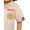 thumbnail image 4 of Hot Wheels Toddler Boys Short Sleeve Cotton Button Down Work Shirt with Patches, Sizes 12M-5T, 4 of 7