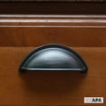 thumbnail image 3 of Ilyapa Oil Rubbed Bronze Kitchen Cabinet Pulls - 3 inch Hole Center Bin Cup Drawer Handles - 10 Pack of Kitchen Cabinet Hardware, 3 of 8