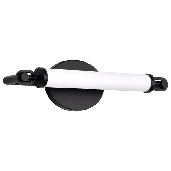 Nuvo Lighting Edgeworth 16 Inch LED Vanity Matte Black Acrylic Lens