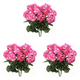 thumbnail image 1 of 2 Piezas Geranios Artificiales 12 6 Pulgadas Flores Imitación No Tejidas (melocotón), 1 of 4