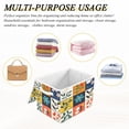 thumbnail image 6 of Yayeee Collapsible Cube Storage Bin with Lid Fabric Closet Decorative Basket with Handles, Floral Patterns, 6 of 7