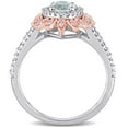 thumbnail image 4 of Everly Women's Aquamarine 10K Rose Gold Engagement Ring, 4 of 7