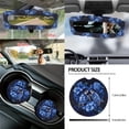 thumbnail image 5 of Renewold Sea Turtle Flower Car Seat Cover Full Set 14 PCS, Steering Wheel Cover Seat Belt Cover Trash Can Rear View Mirror Cover Coaster Center Console Cover Gear Shift Knob Cover Set Universal Fit, 5 of 7