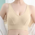 thumbnail image 2 of Vedolay Sports Bras For Women Women's Plus Size Full Coverage Underwire Unlined Minimizer Lace Bra,Beige One Size, 2 of 3