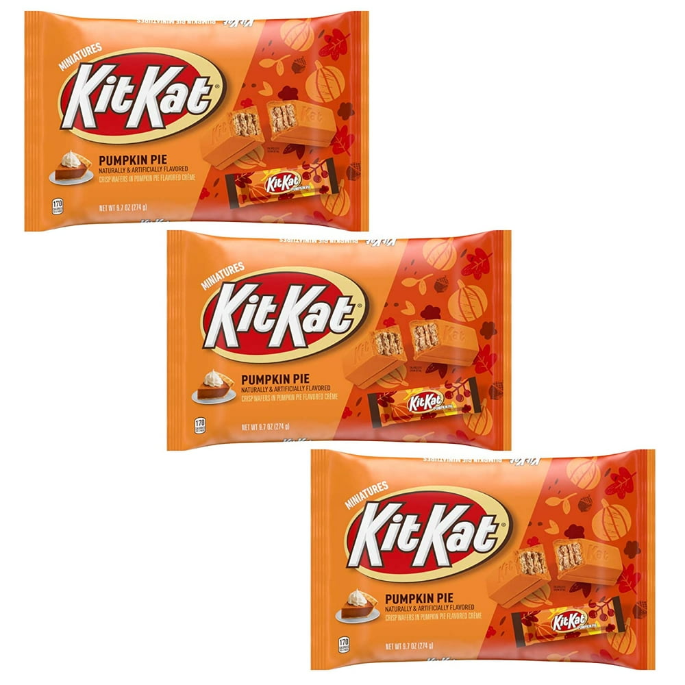 Limited Release Fall Kit Kat Pumpkin Pie Miniatures, 9.7 Oz (3 pks