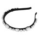 thumbnail image 1 of Bling Rhinestone Diadema Diadema de franela con diamantes de imitación blancos para mujer 5.51 x0.79, 1 of 7