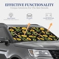 thumbnail image 4 of Haiem Bees and Sunflowers Car Windshield Sun Shade (2 Pieces) Foldable Windshield Sun Shade Car Accessories for Truck SUV Pickup-Small, 4 of 7