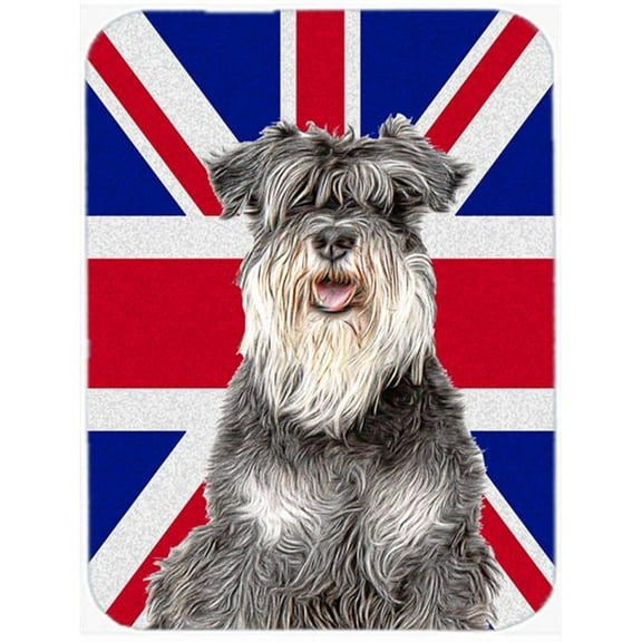 Carolines Treasures  Schnauzer with English Union Jack British Flag Mouse Pad