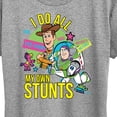thumbnail image 3 of Toy Story 4 - I Do My Own Stunts Woody And Buzz - Women's Short Sleeve Graphic T-Shirt, 3 of 5