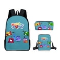 thumbnail image 1 of Numberblocks Backpack Numberblocks Student Schoolbag Cartoon Backpack Shoulder Bag Pencil Case Three-Piece Set, 1 of 2