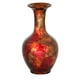 Heather Ann Creations W1296-06 Phoebe Vase en Céramique de 18 Po - Cuivre&44; Rouge & Or – image 1 sur 1