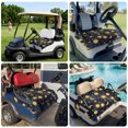 thumbnail image 6 of Golf Cart Seat Covers for 2 Seater,Blue Star Sky Microfiber Cart Seat Towel Blanket,Retro Fantasy Farmhouse Gold Moon Sun Absorbent Breathable Non Slip Bench Seats Protector for Golf Course 51"x31", 6 of 9