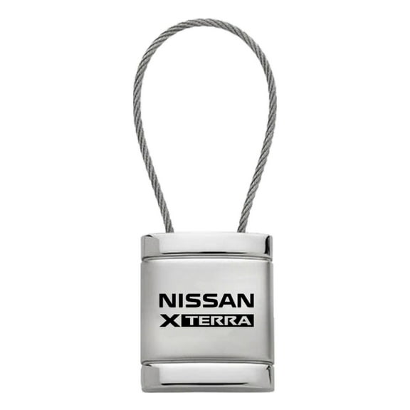 Nissan Xterra Satin Chrome Cable Key Ring (Silver)