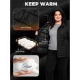 thumbnail image 5 of wantdo Women's Plus Size Winter Coat Warm Coat Recycled Puffer Parka Jacket Black 5X, 5 of 9