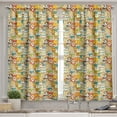 thumbnail image 2 of Ambesonne Funny Valance & Curtain, Teddy Bears Doodle Comic, 55"x36", Multicolor, 2 of 6