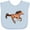 AE-Light Blue, variant on Inktastic Galloping Brown Horse-stylized Illustration Boys or Girls Baby Bib