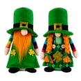 thumbnail image 4 of St.Patrick's Day Gnomes Decor,Handmade Irish Plush Tomtes Gnome with Hat,Spring March Nisse Scandinavian Saint Elf Dwarfs Gnomes for St.Patrick's Day Gift Home Party Decorations, 4 of 7