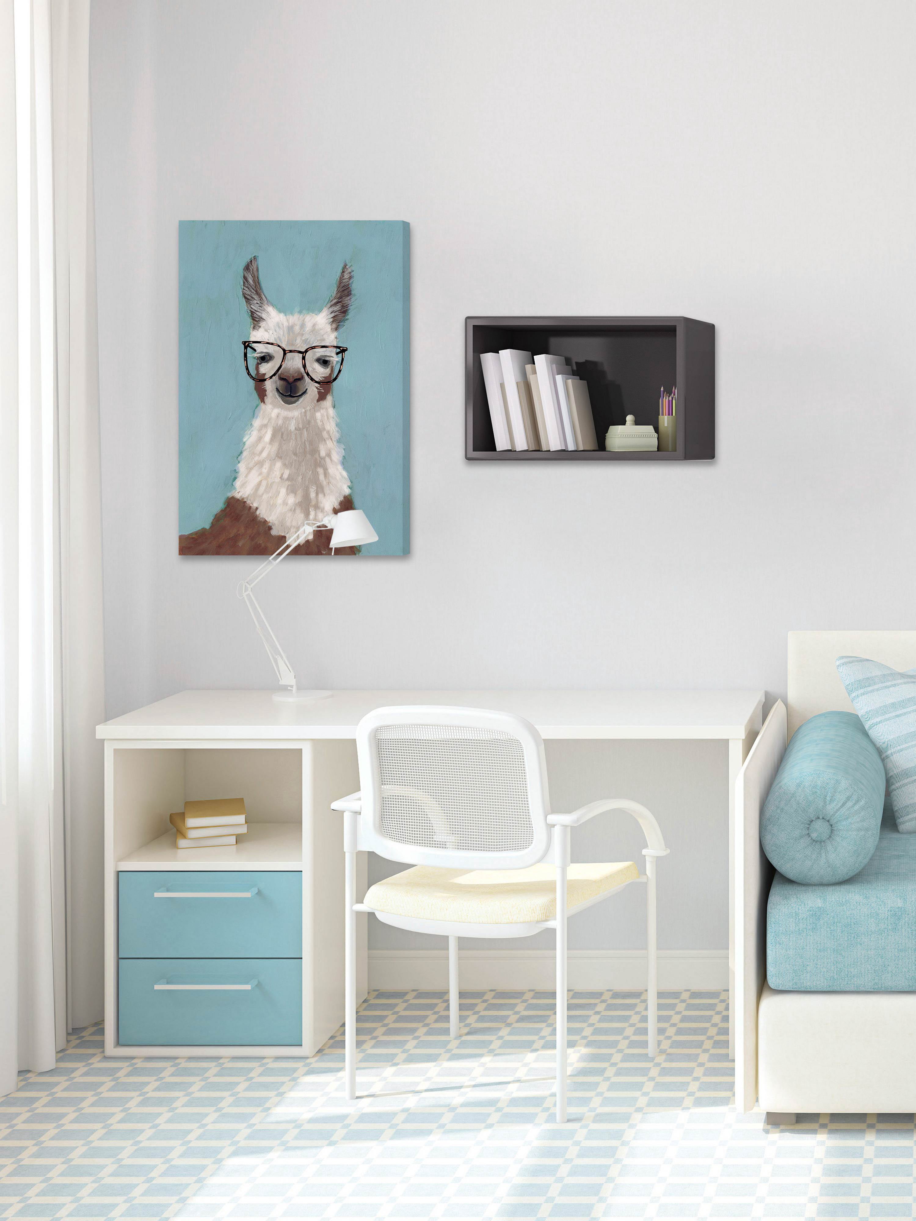 I Can See Llama Painting Print on Wrapped Canvas