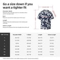 thumbnail image 6 of Uemuo White Leaves Pattern Cotton Linen Short Sleeve Shirts,Casual Lightweight Button Down Shirts,Vacation Beach Summer Tops-Large, 6 of 7