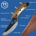 thumbnail image 3 of XYJ FULL TANG 6 Inch Kitchen Chef Knife High Carbon Steel Slicing Cleavers, Boning Knife Chef Fishing Knives For Camping Kitchen or Outdoor BBQ Butcher Knife With Carrying Leather Sheath, 3 of 8