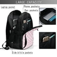thumbnail image 4 of Balery Flamingo On Checkered Mochila con carga USB para hombre y mujer - Mochila impermeable y antirrobo para laptop con puerto USB para viajes, trabajo, 4 of 7