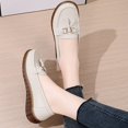 thumbnail image 3 of Women's Casual Loafers Slip On Leather Shoes Lightweight Casual Walking Shoes Female Moccasins Classic Penny Loafer Flats Boat Shoes, 3 of 9