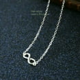 thumbnail image 2 of QQTDFG 925 Sterling Silver Infinity Infinite Pendant Necklace A2696-Gold, 2 of 7