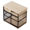 thumbnail image 6 of LiviNest Dog Crate Furniture for Large Dogs: Modern Wooden Pet Kennel with Storage Drawer & Side Compartment - Spacious Indoor Dog Cage for Medium Large Breeds Home Decor, 6 of 6