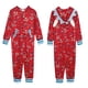 thumbnail image 1 of Mono con capucha y manga larga con dientes de tiburón para hombre, ropa de dormir con cremallera suave, conjunto de pijama familiar a juego, 1 of 4