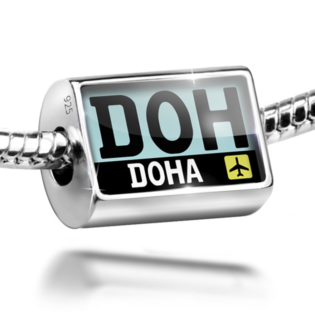 Neonblond Charm Airport code DOH / Doha country Qatar 925 Sterling