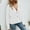 White, variant on Babysbule Womens Cardigans Women's V-Neck Solid Color Button Long Sleeve Knitted Sweater Cardigan Women's Top Blouse