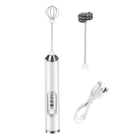 

Geruite Milk Frother | Coffee Foam Maker | Whisk Blender for Drinks USB Rechargeable Whisk Beater with Egg Separator 2 In 1 Milk Foam Maker for Cappuccino Cream Coffee Latte