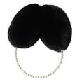 thumbnail image 2 of Skymirror Cute Solid Color Plush Warm Earmuffs Girls Faux Pearls Winter Outdoor Ear Warmer Soft Furry Ear Covers, 2 of 8