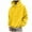 Yellow, variant on Maean Mens Casual Cotton Hooded Collar Drawstring Hoodies Pullover Sweatshirts Casual Long Sleeve Tshirts