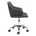 thumbnail image 3 of ZUO Chaise de Bureau Design Noire, 3 of 10