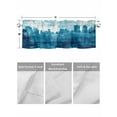 thumbnail image 4 of Valances for Windows Abstract Urban Silhouette Rod Pocket Cafe Window Treatments Valance Curtains for Kitchen Bathroom Laundry Basement Windows 42"x18", 4 of 9