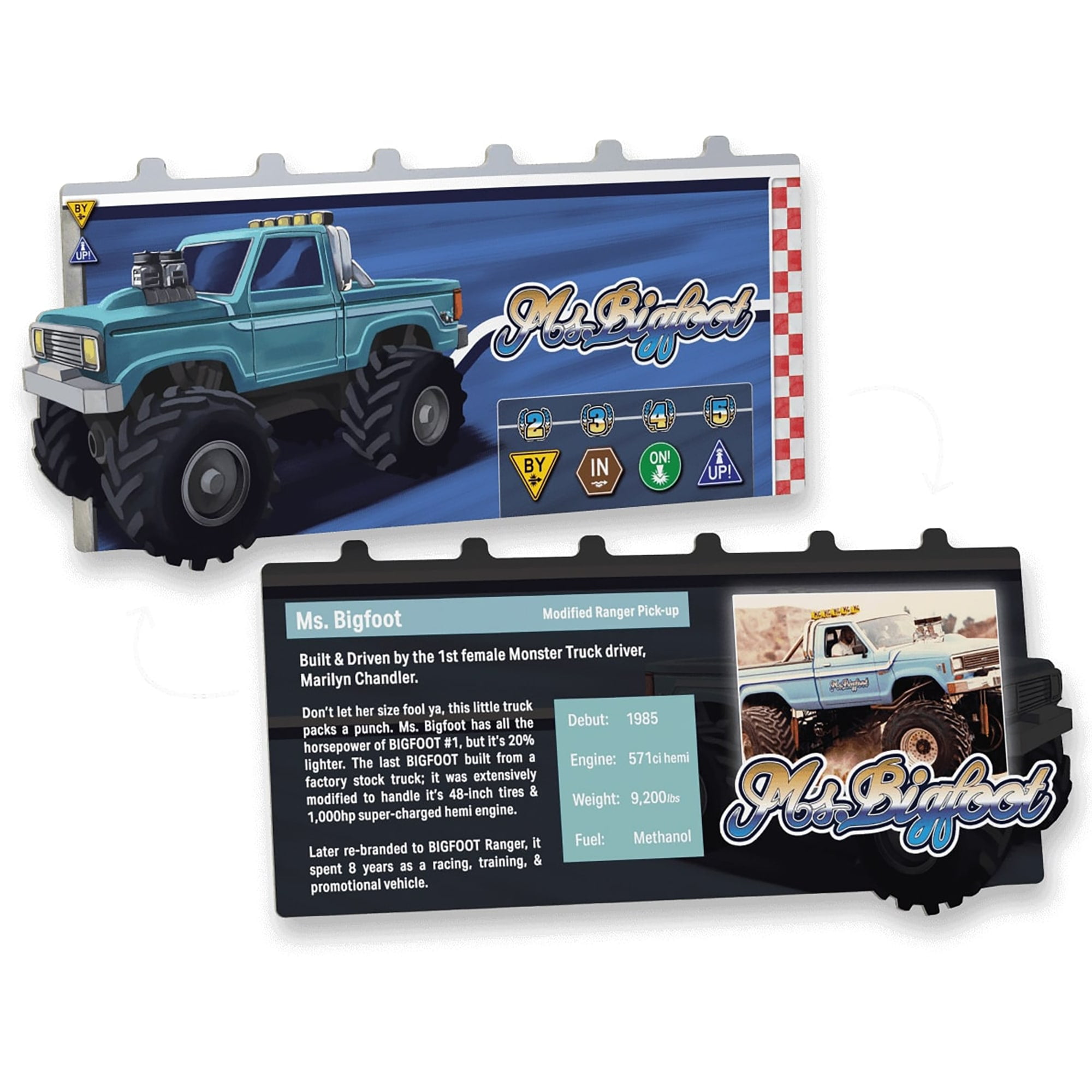 BIGFOOT: Roll & Smash MODS Expansion W/ Monster Truck Dice & Puzzle Game