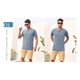 thumbnail image 4 of Playera Henley Casual Para Hombre Manga Corta Con Bolsillos, 4 of 5