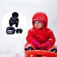 thumbnail image 2 of Sonducket Sombrero Bufanda Manoplas Kit Diseño de orejeras Guantes para niños Accesorios de invierno Ropa Decoración Regalos de cumpleaños para niñas Sombreros gris azul L 4-5 años Sonducket AP009415-06B, 2 of 6