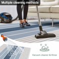 thumbnail image 5 of Grey Blue Stripes Outdoor Rug 5x8 Ft - Reversible Patio Rug Outdoor Camping Rugs, Country Modern Gradient Lines Art Washable Indoor Outdoor Area Rugs, Non-Slip Outdoor Carpet Runner for Deck/Porch, 5 of 8