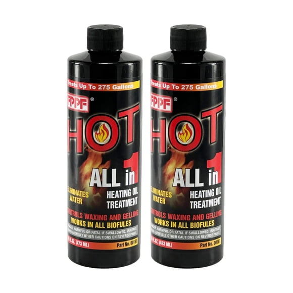 Tratamiento para aceite de calefacción FPPF HOT All-in-1 473 ml, paquete de 2