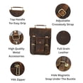 thumbnail image 3 of Urban Dezire Bolso Bandolera Pequeño De Piel Auténtica Para Hombre, Bolso Para Tableta Ipad De 11 Pulgadas, Compatible Con Productos Apple, 3 of 5
