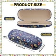 thumbnail image 3 of sixwipe 3 Pieces Floral Pattern Eyeglasses Case, Portable Hard Shell Glasses Case for Women Men, Fabrics Flowers Glasses Case for Glasses Myopic Glasses Sunglasses, 3 of 8