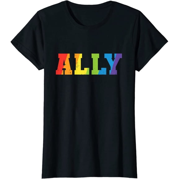 Ally Rainbow Lgbt Ally Gay Pride Parades Lgbt Awareness T-Shirt