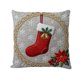 thumbnail image 2 of Seyotauo Christmas Linen Pillow Cover 18x18 inch with Imitation Embroidery Festive Patterns Cover for Farmhouse Bedroom Sofa Home Decor,Flax Craft for Christmas Pillow Cover,Hidden Zipper Easy to Use, 2 of 6