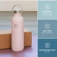 thumbnail image 4 of Lifefactory Botella Deportiva De Acero Inoxidable Con Aislamiento Al Vacío De 24 Onzas Desert Rose, 4 of 5