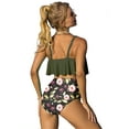 thumbnail image 3 of TOPIO Women Swimsuit High Waisted Swimwear Two Piece Flounce Bikini Swimsuit, 3 of 5