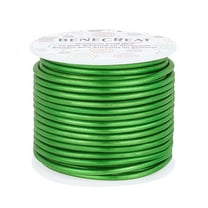 1roll 9 Gauge Matte Aluminum Wire 55 Feet Tarnish Resistant Jewelry Craft Wire for Gardening Sculpting Model Skeleton Making Green