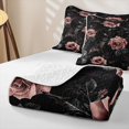 thumbnail image 4 of Erosebridal Happy Halloween Ghost Twin Quilt Set, Cute Daisy Floral Twin Coverlet Set for Girls, Baby Pink Multicolor, 2 Pieces 1 Bedspread and 1 Pillowcase, 4 of 7