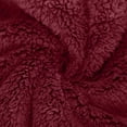 thumbnail image 5 of Women'S Plush Half Zip Stand Collar Sweatshirt Comfortable Pullover Long Sleeve Top Autumn and Winter Deep Red XL, 5 of 6